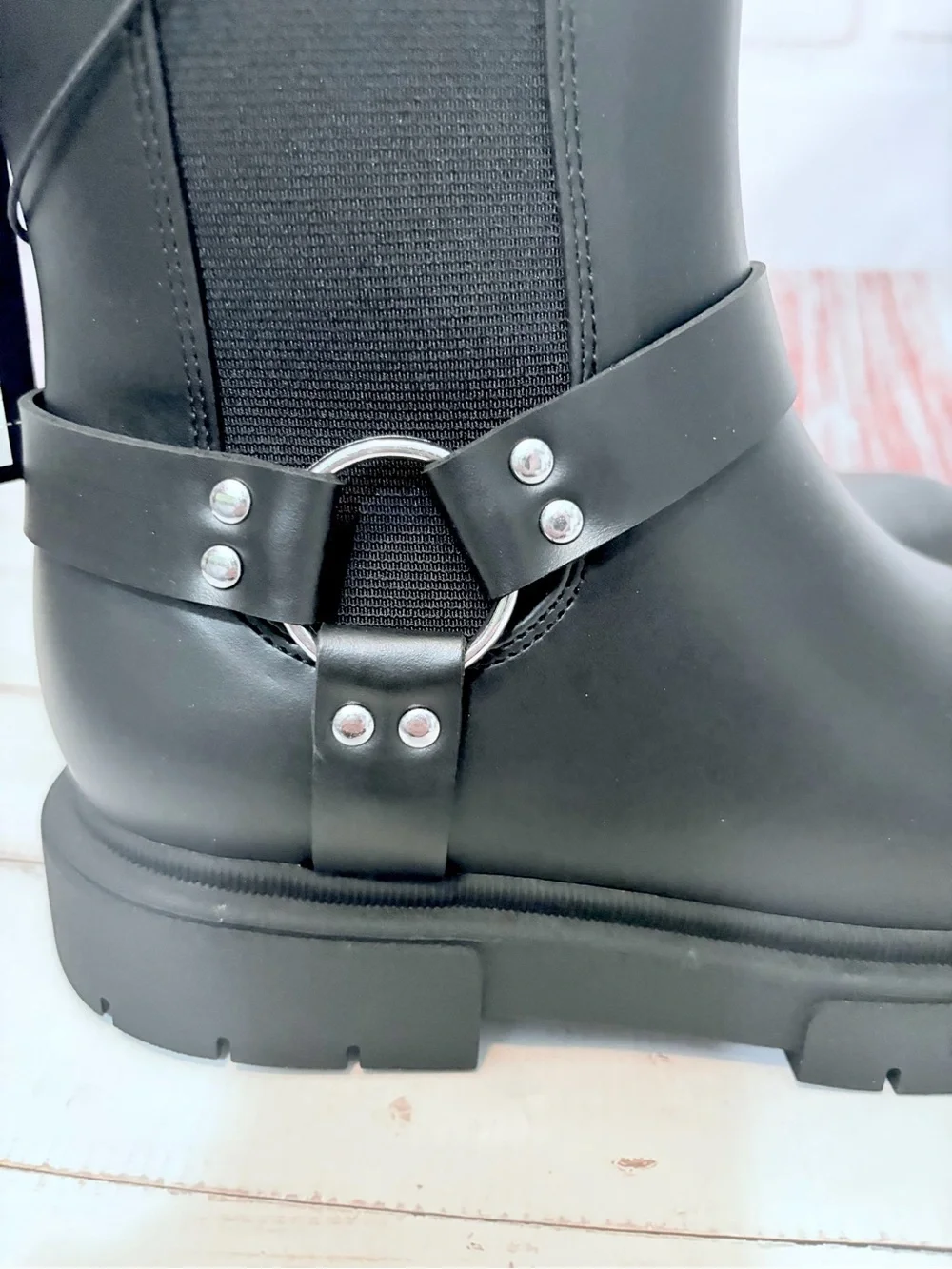 Art Class Crosby Boots Harness Moto Lug Sole  Size 3 NIB